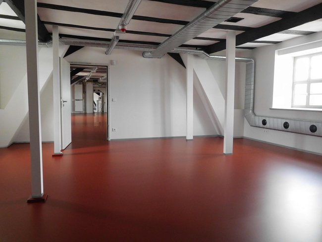 Luftverteilungssystem mit Ovalrohre Oberes Schloss Greiz