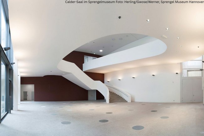 Calder-Saal: TGA-Lüftungstechnik mit Bodenauslässen