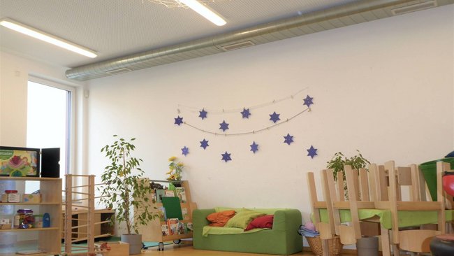 Ovale Luftleitungen in Kindergärten