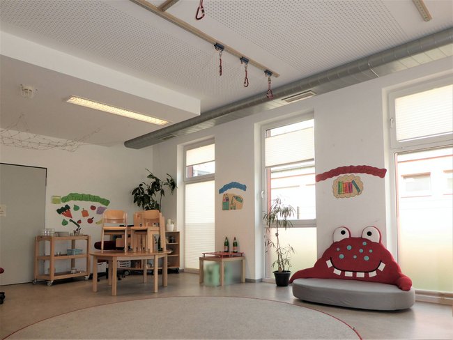 ovale Luftleitungen in Kindergärten
