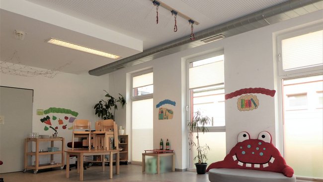 ovale Luftleitungen in Kindergärten